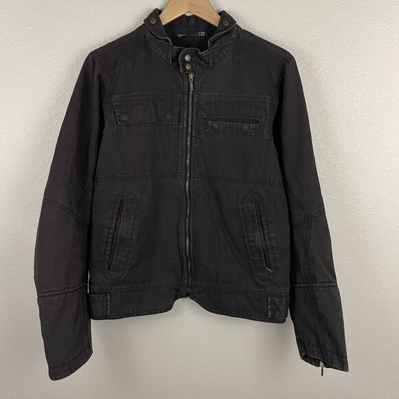 Nau | Jackets & Coats | Nau Mens Small Brown Heavy Canvas Moto Chore ...